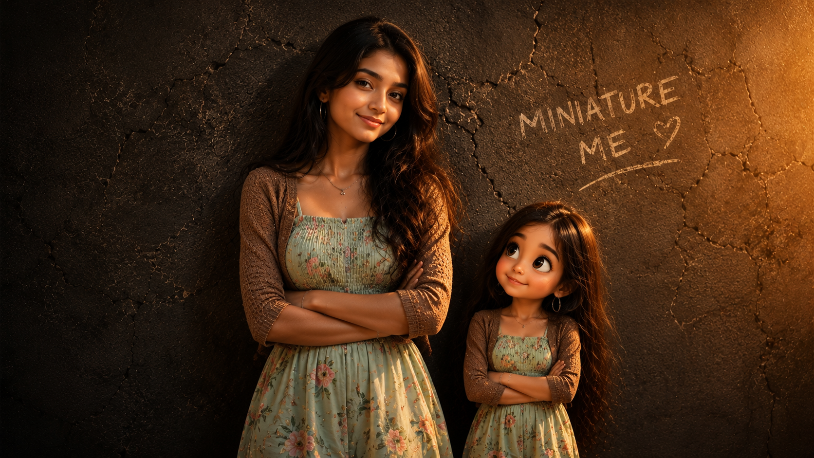 Miniature Me AI Photo Prompt Free 2026 Viral Twin Style