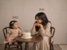 Then And Now Birthday AI Photo Prompt Free 2026 Studio Style